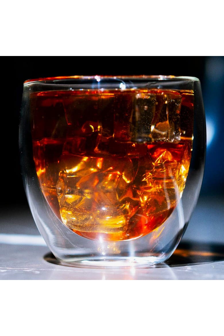 Double Wall Glass Coffee Mugs Cups - 12oz - Set of 4, Alternate, color, Clear