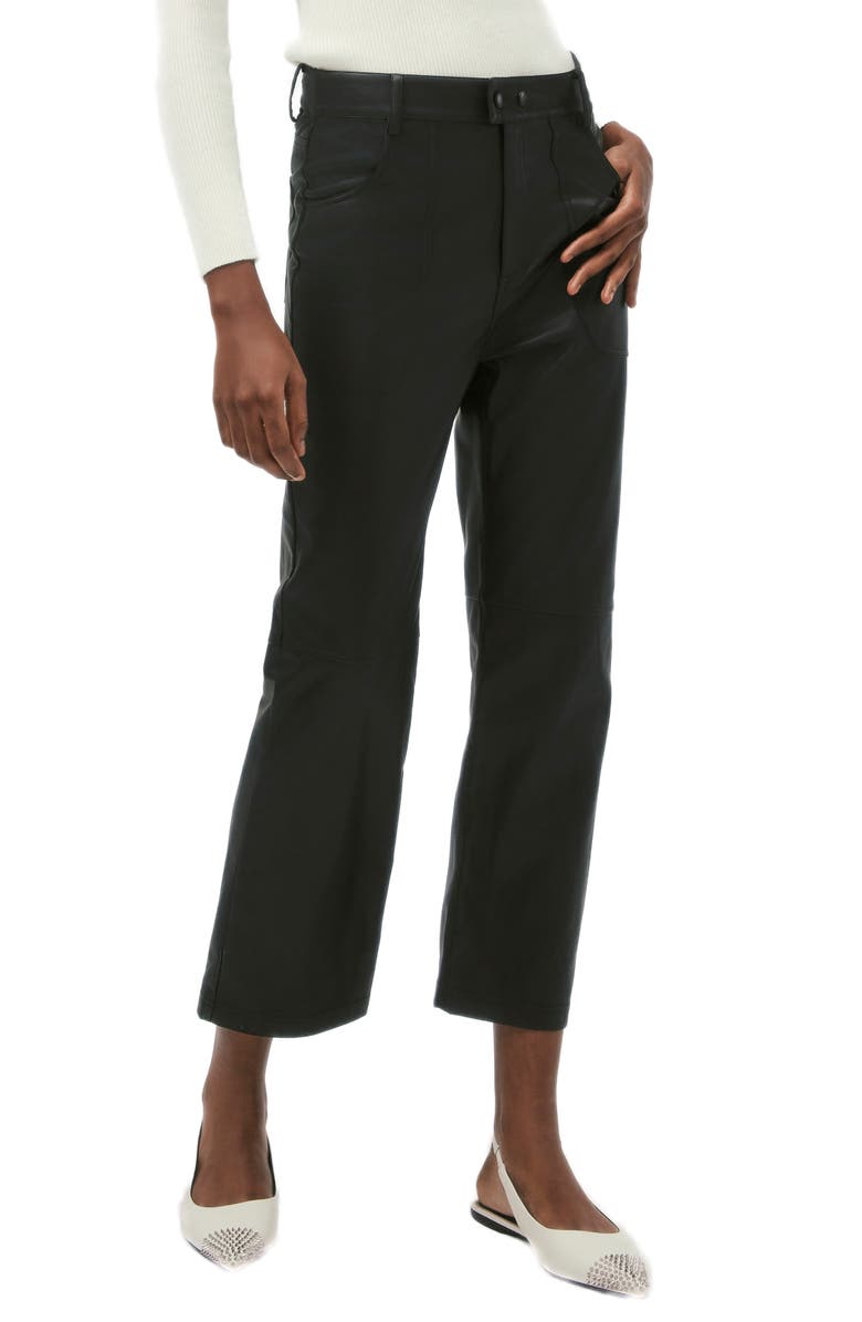 Alp N Rock Kennidy High Waist Crop Faux Leather Pants, Alternate, color,