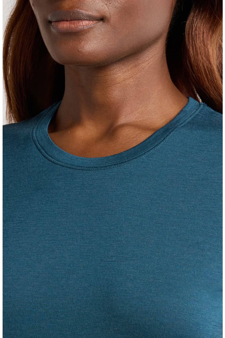 Merino Wool Blend Short Sleeve T-Shirt, Alternate, color, TWILIGHT BLUE
