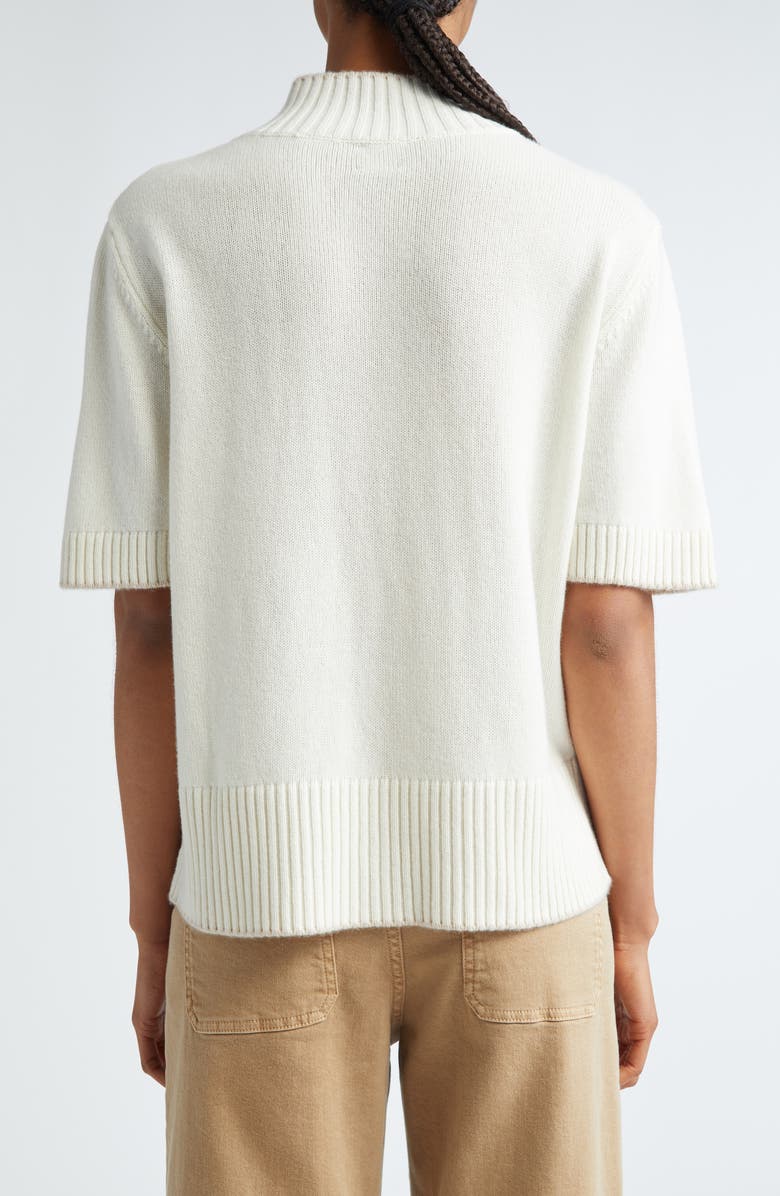 Eleventy Short Sleeve Cashmere Turtleneck Sweater, Alternate, color, 