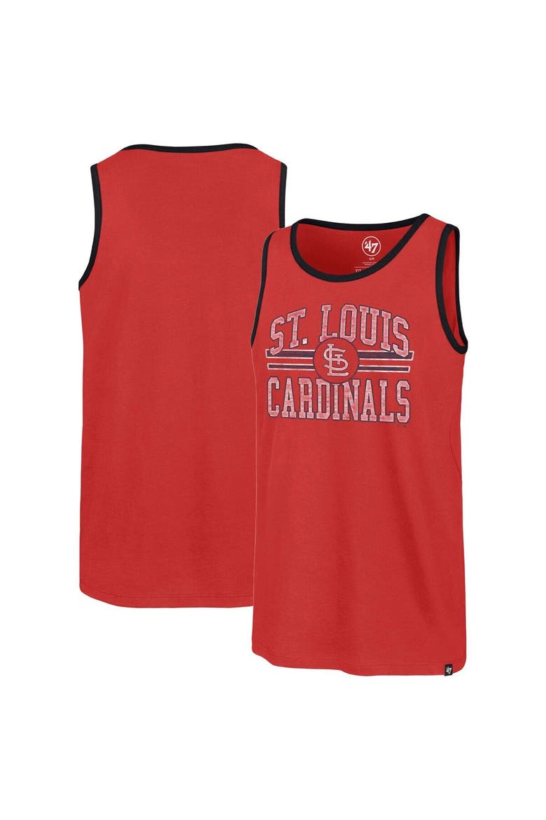 Men's '47 Red St. Louis Cardinals Winger Franklin Tank Top, Main, color, Red
