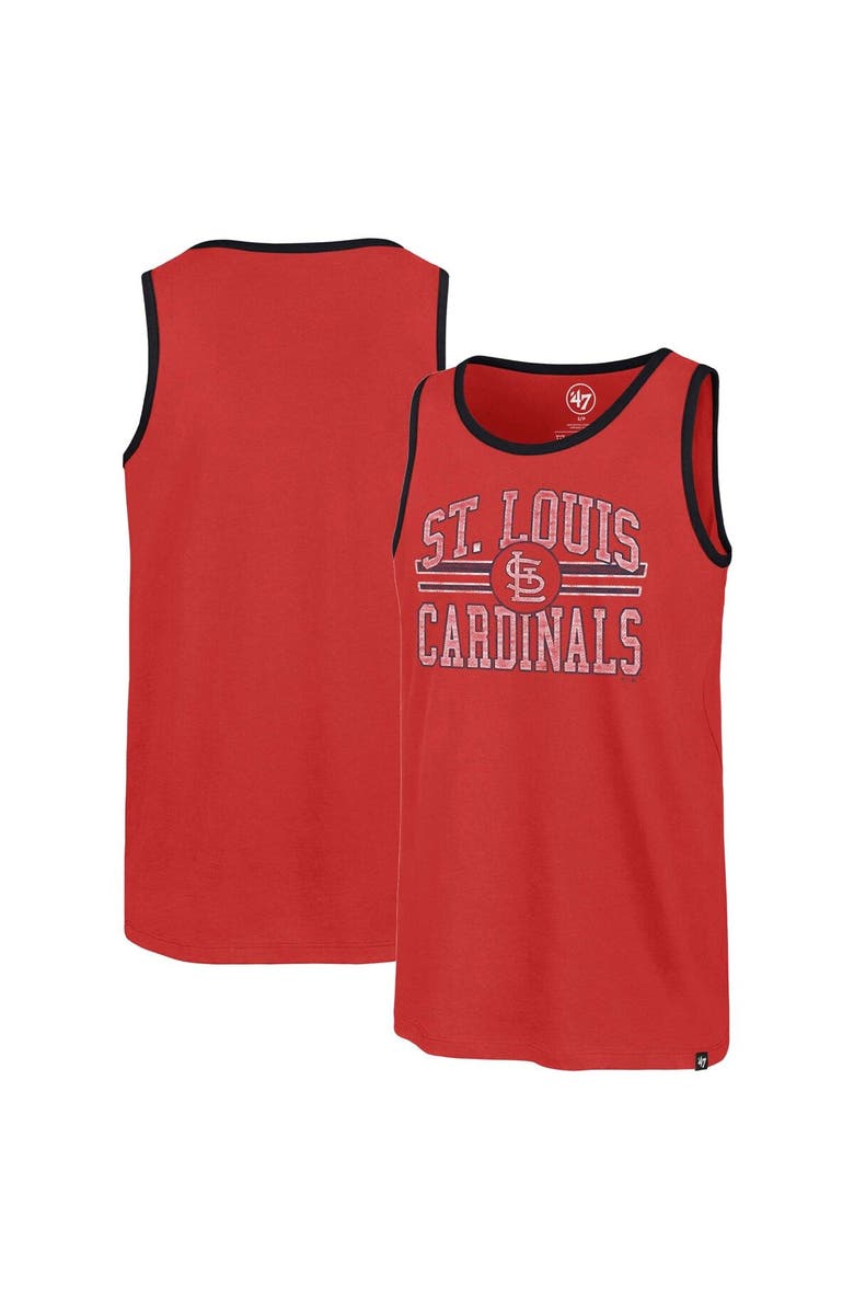 '47 Men's '47 Red St. Louis Cardinals Winger Franklin Tank Top, Main, color, Red