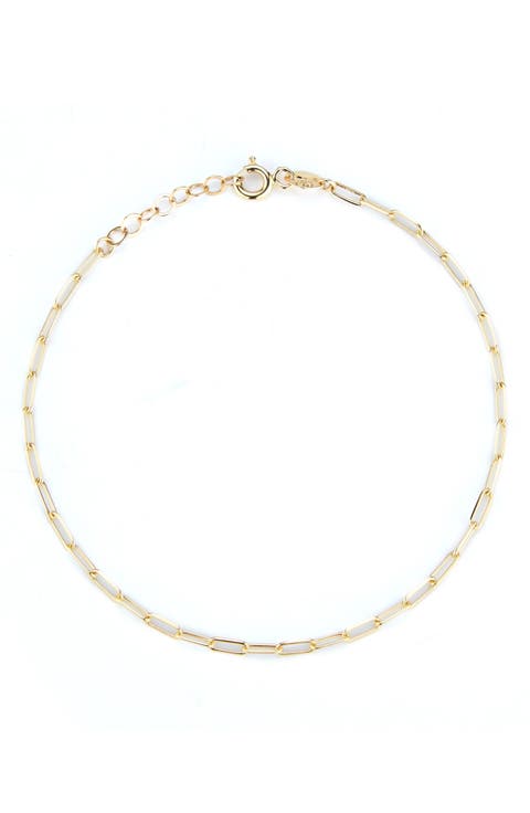 Paper Clip Chain Bracelet