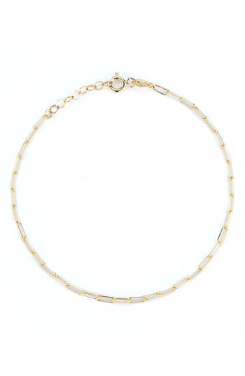 Ember Fine Jewelry Paper Clip Chain Bracelet In Gold