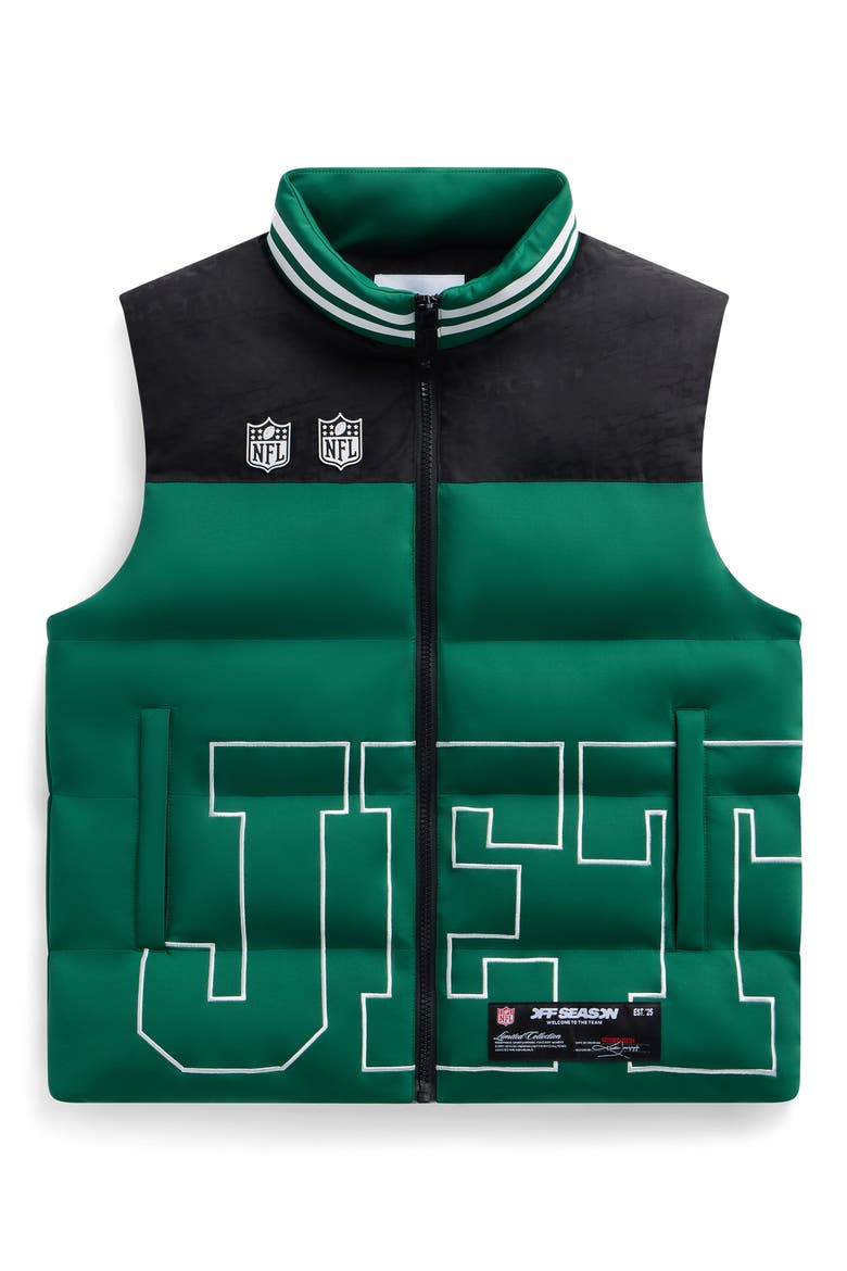 Unisex Team Puffer Vest, Main, color, JETS