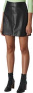 Whistles Leather A-Line Miniskirt