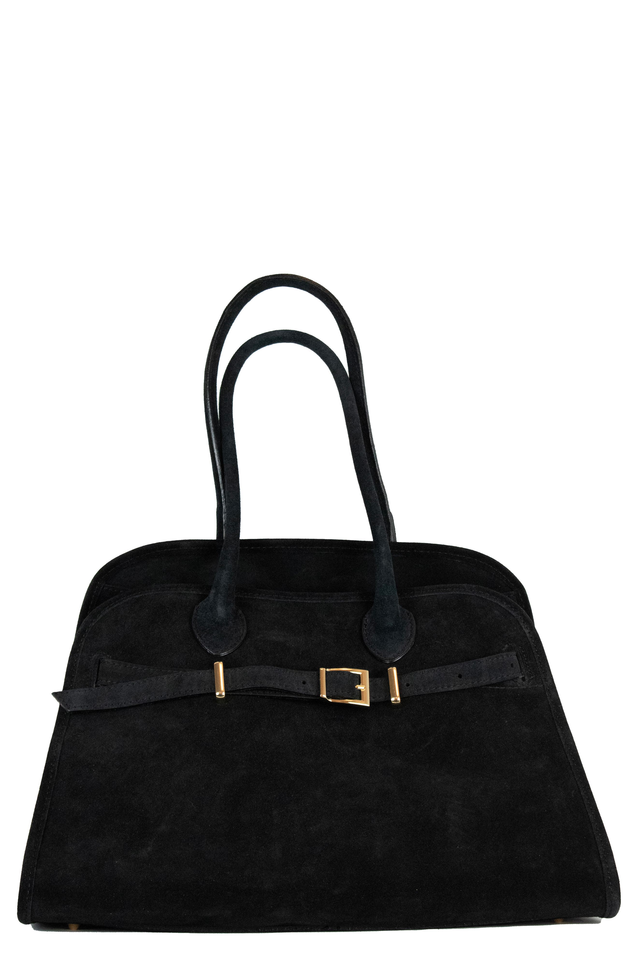 Persaman New York Sasha Suede Tote, Main, color, Black