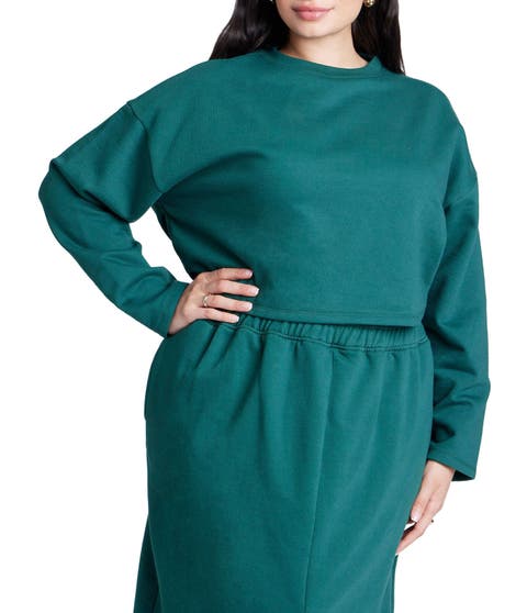 Oversized Cropped Sweatshirt