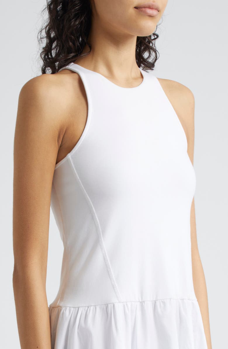 ATM Anthony Thomas Melillo Mixed Media Stretch Pima Cotton Maxi Dress, Alternate, color, White