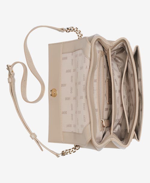 Dkny Evie Flap Shoulder In Lt Khaki