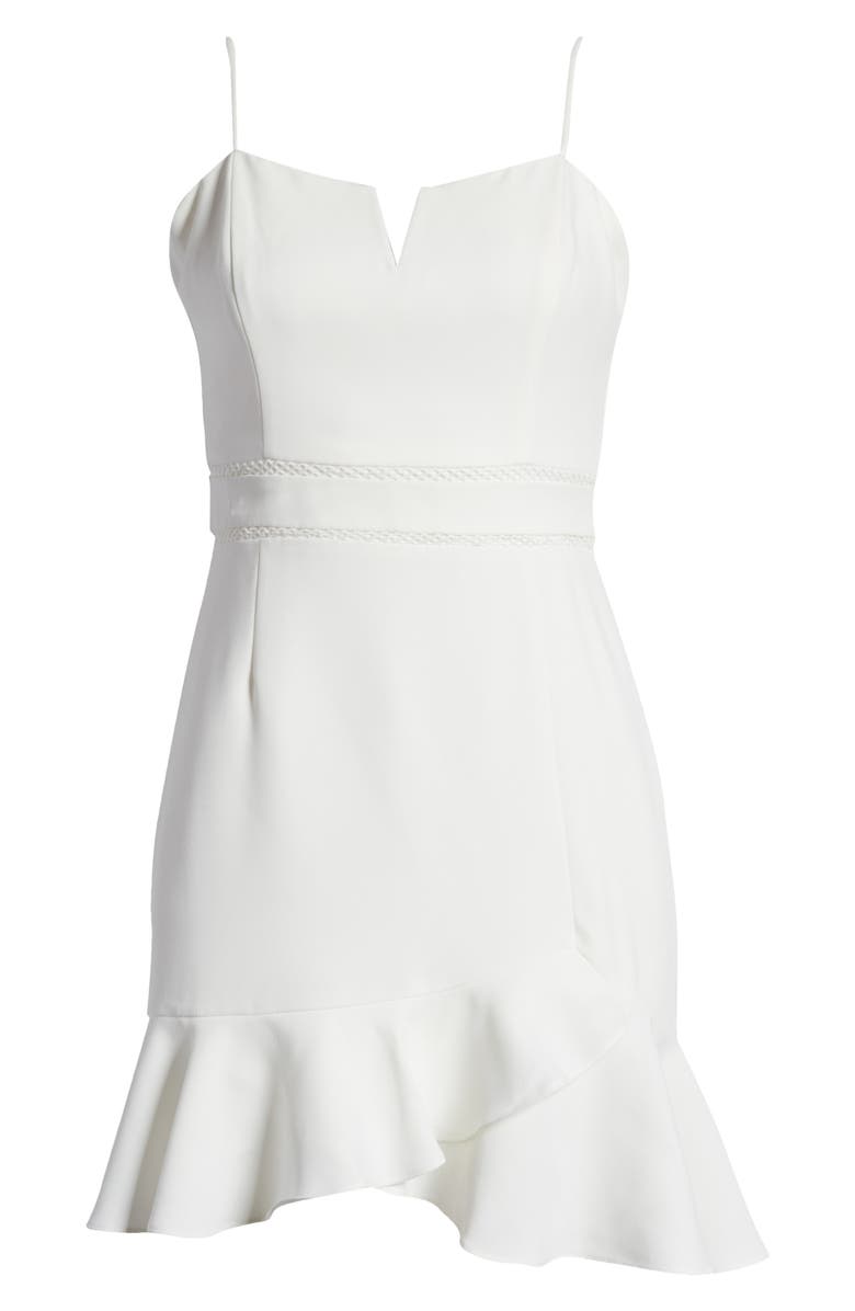 Adelyn Rae Charli Ruffle Hem Minidress, Alternate, color, 