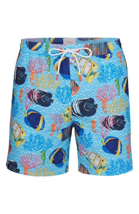 Paros Printed Swim Trunks