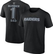 FANATICS Men's Fanatics Black Las Vegas Raiders Big & Tall Number One Dad T-Shirt
