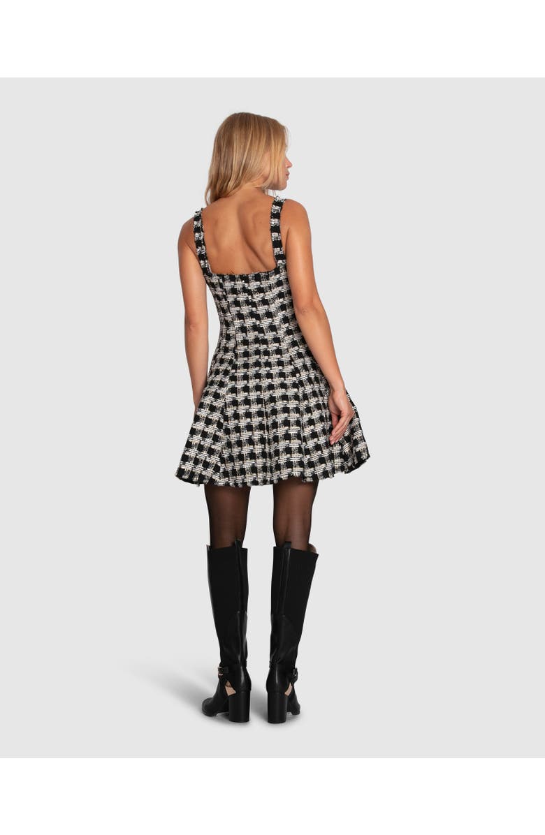 Belle & Bloom Die For You Mini Dress, Alternate, color, Black/Grey