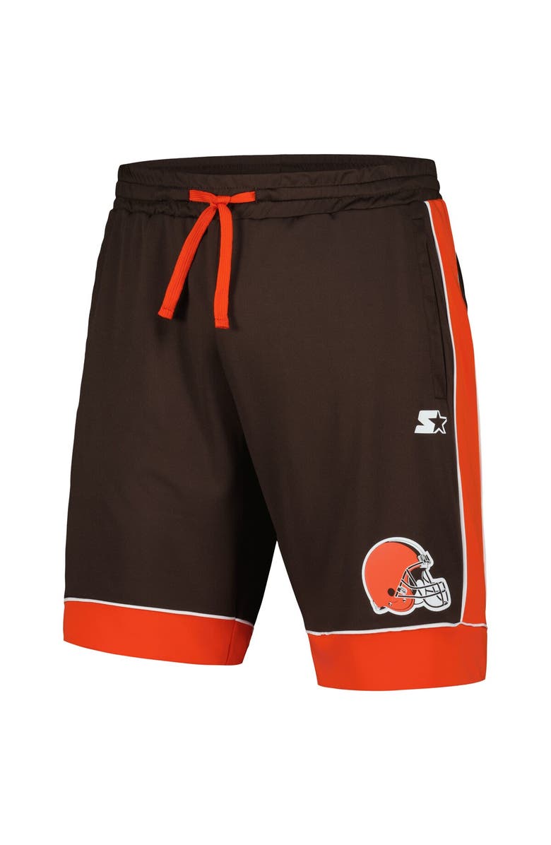 STARTER Men's Starter Brown/Orange Cleveland Browns Fan Favorite Fashion Shorts, Alternate, color, Brown