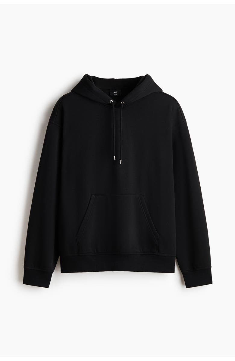 H&M Loose Fit Hoodie, Main, color, Black
