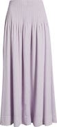 Treasure & Bond Pleat Accent Linen Blend Maxi Skirt