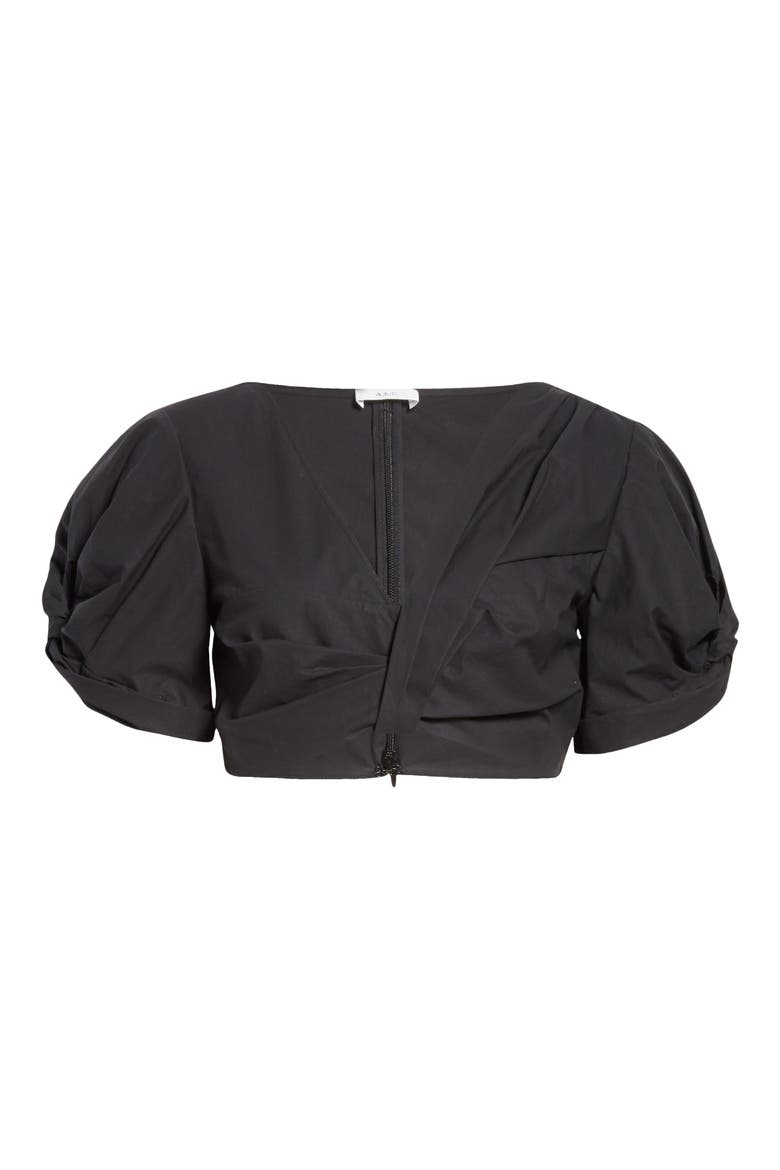 Ryan Crop Top, Alternate, color, BLACK