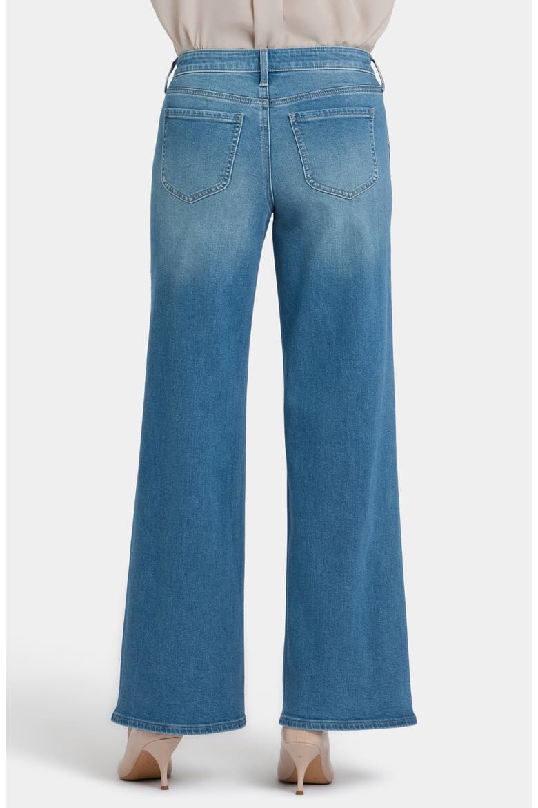 Teresa Rhinestone Wide Leg Jeans, Alternate, color, AVENUE BLUE