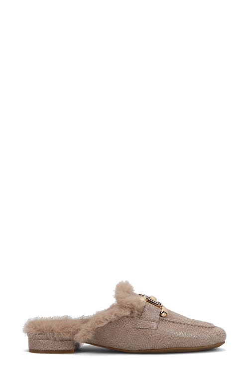 Vaneli Skyla Faux Fur Lined Mule In Brown