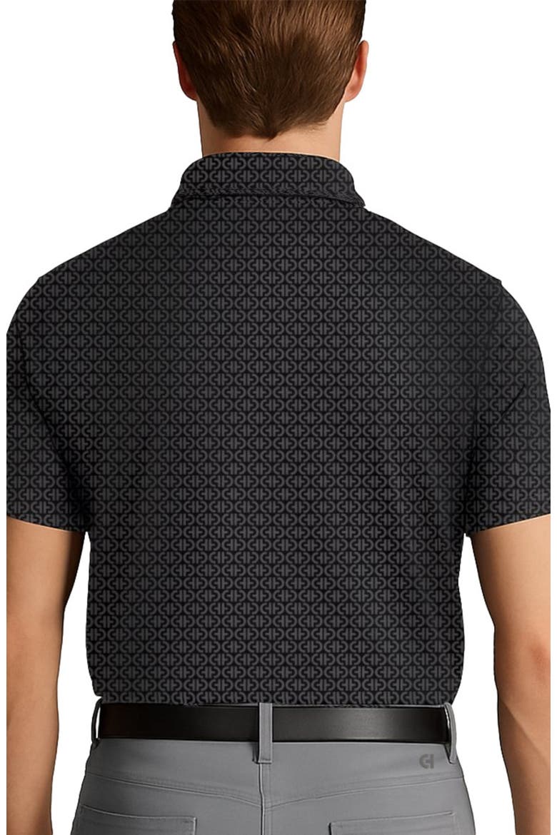 Iconic Polo, Alternate, color, Jet Black CH Print