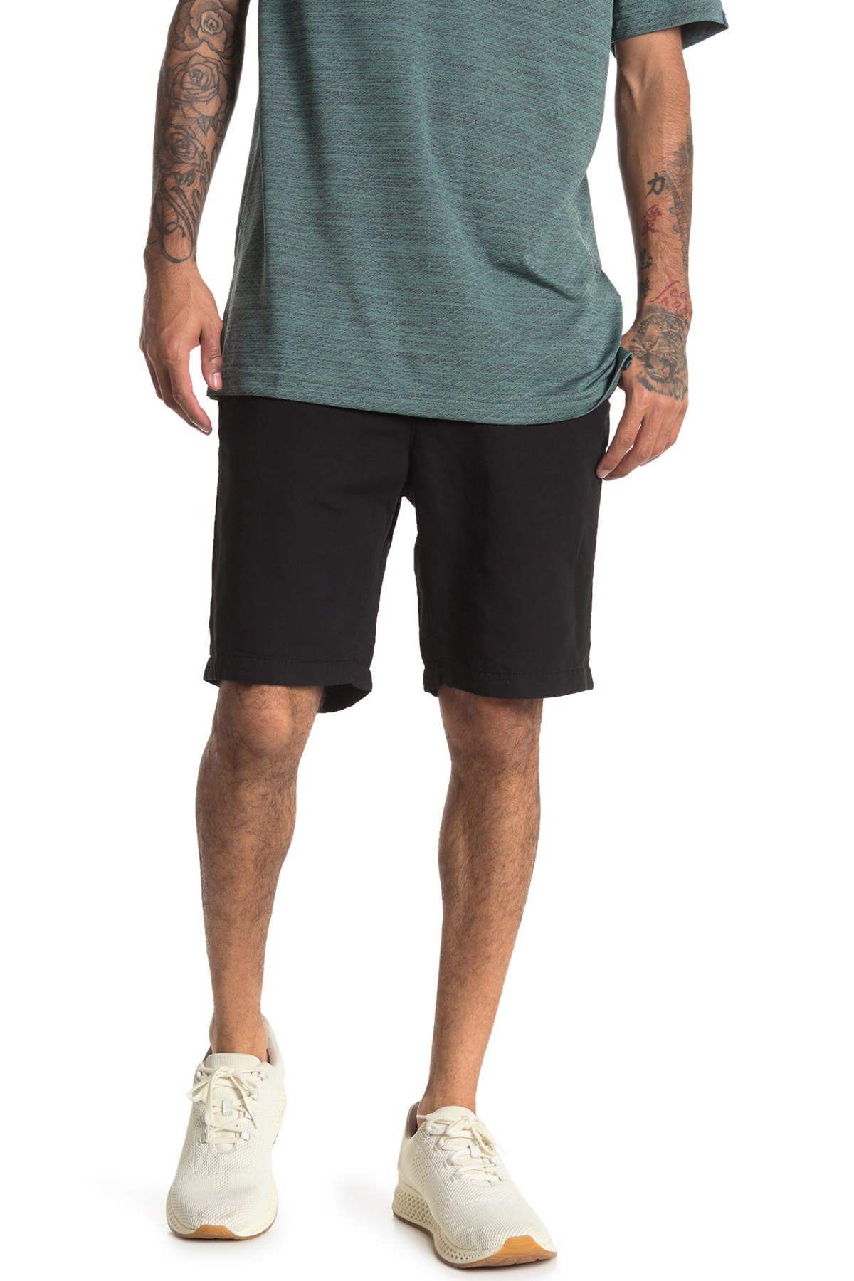 John Varvatos Star USA Robbie Linen Blend Shorts (Men) | Nordstromrack