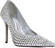 AZALEA WANG Naos Crystal Pointed Toe Pump