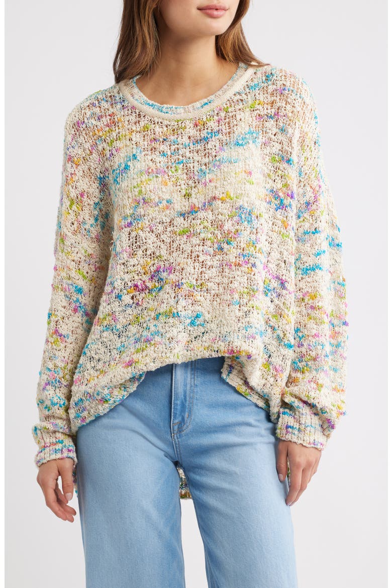 Harlyn Sprinkle Sweater, Main, color, IVORY COMBO