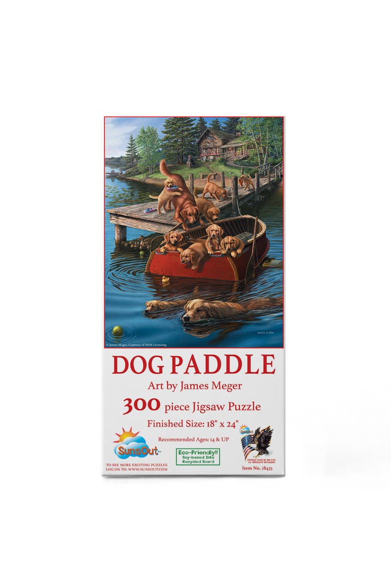 Dog Paddle 300 piece Jigsaw Puzzle for Adults, Alternate, color, Multicolor