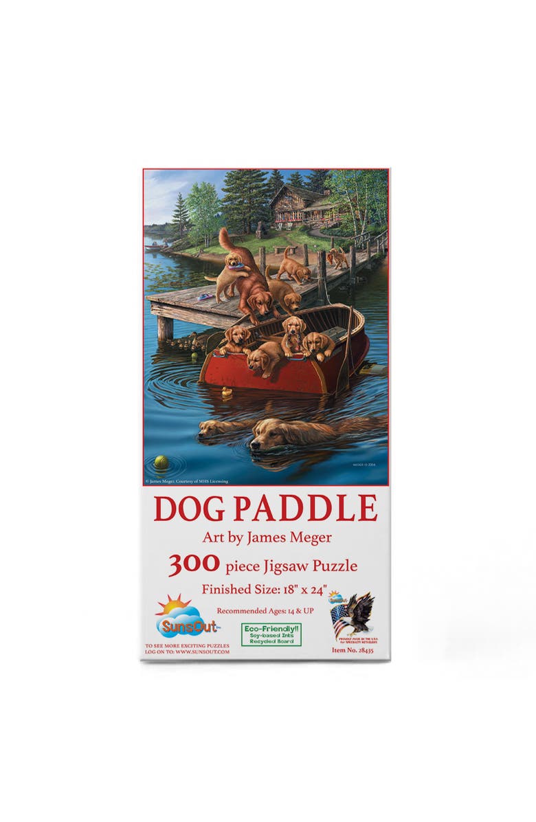 Sunsout Dog Paddle 300 piece Jigsaw Puzzle for Adults, Alternate, color, Multicolor