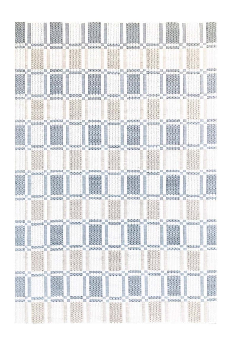 Plaid Off White & Stone Rug, Main, color, white and stone