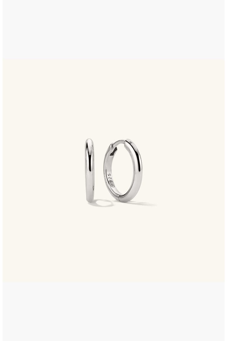 Tube Medium Hoops, Alternate, color, Sterling Silver