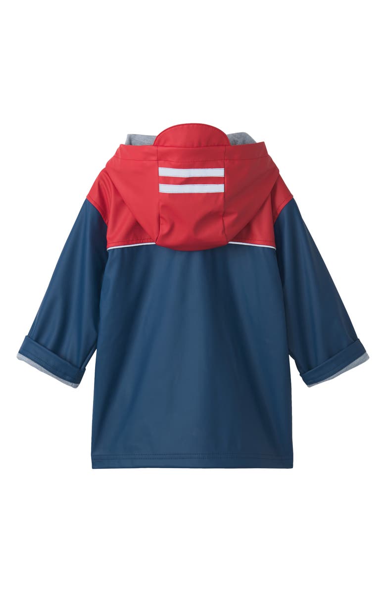 Hatley Kids' Colorblock Hooded Raincoat, Alternate, color, 
