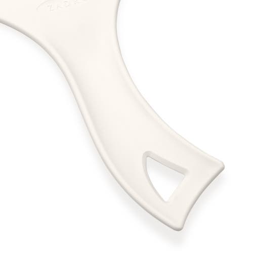 Zadro Xl Teardrop Handheld Mirror With Handle In White