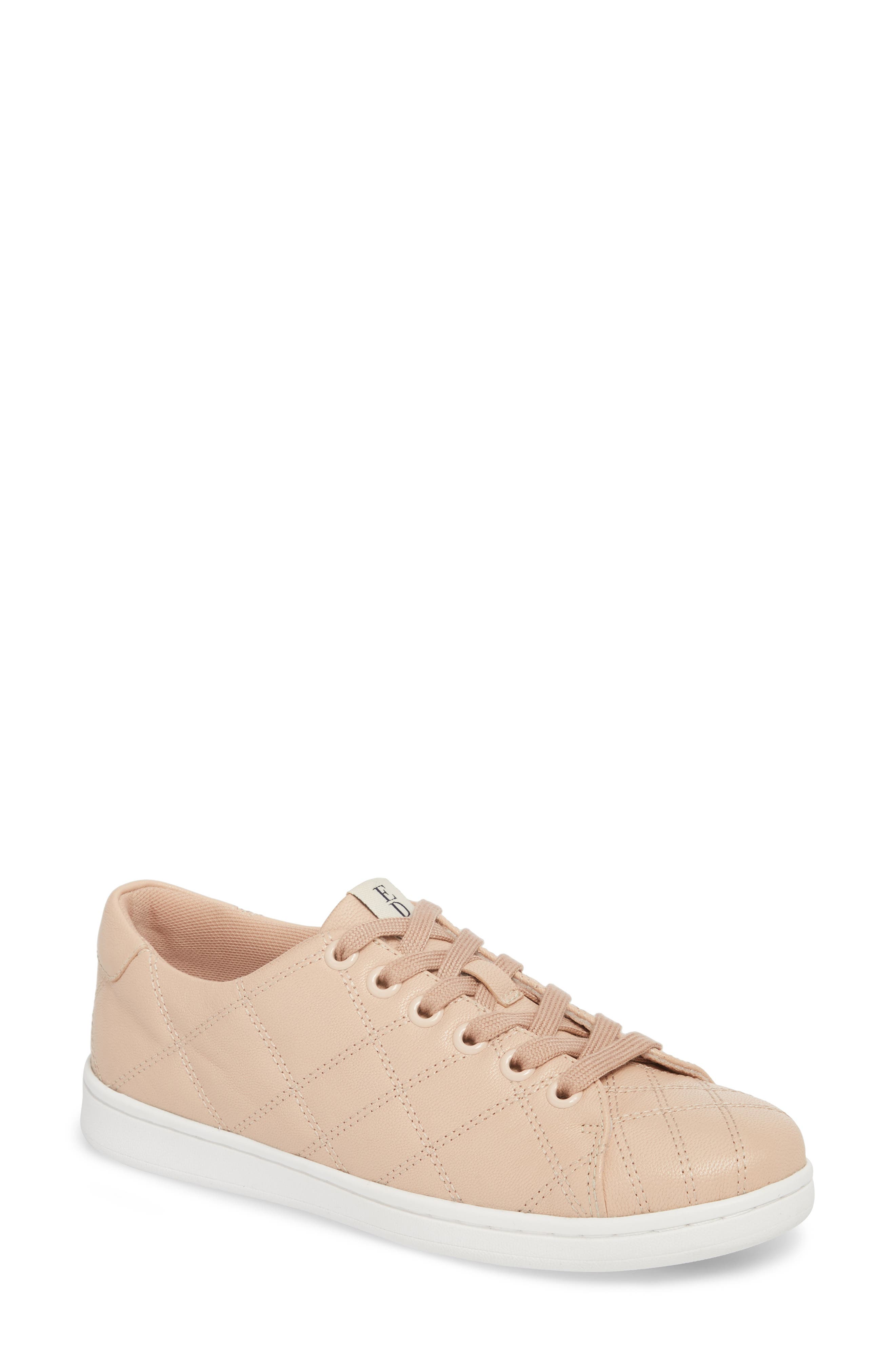 Crowley Quilted Sneaker, Main, color, MISTY ROSE LEATHER
