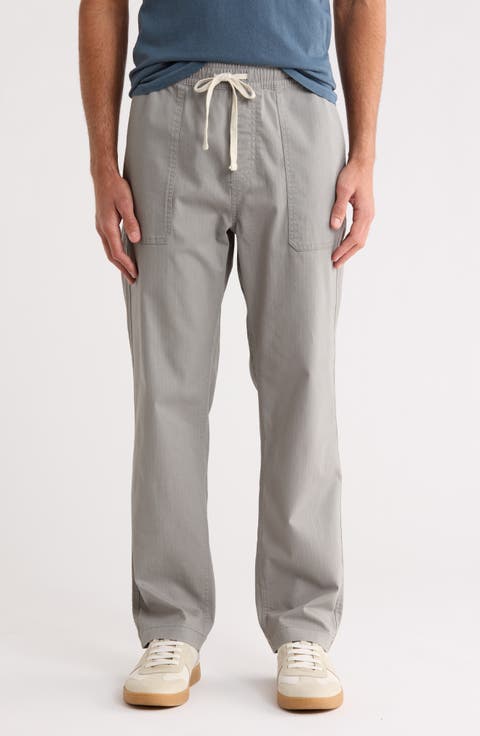 Organic Cotton Dobby Drawstring Waist Pants