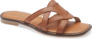 La Canadienne Francine Leather Slide Sandal