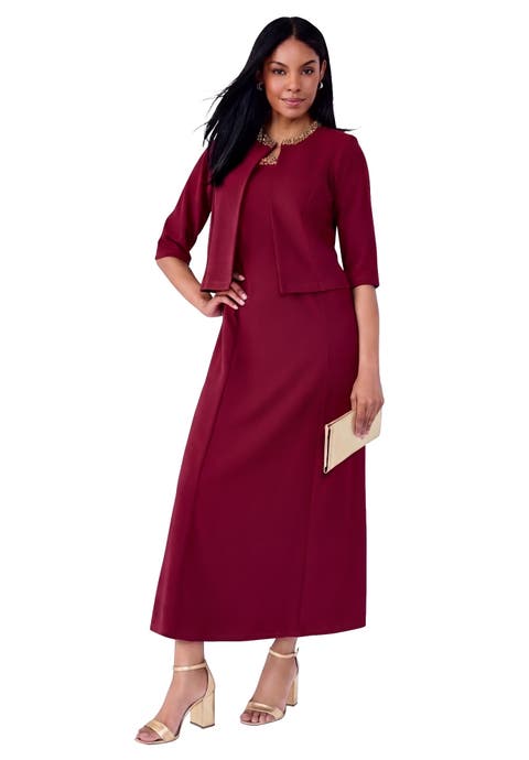 2 Piece Beaded Jacket Dress
