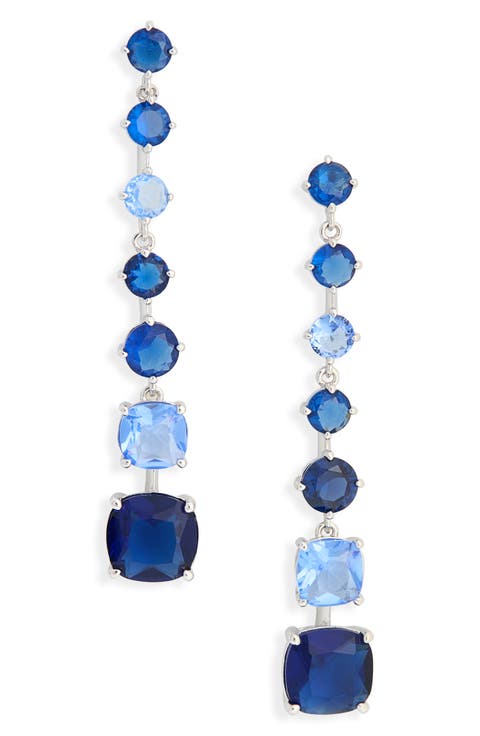 Blue Linear Earrings