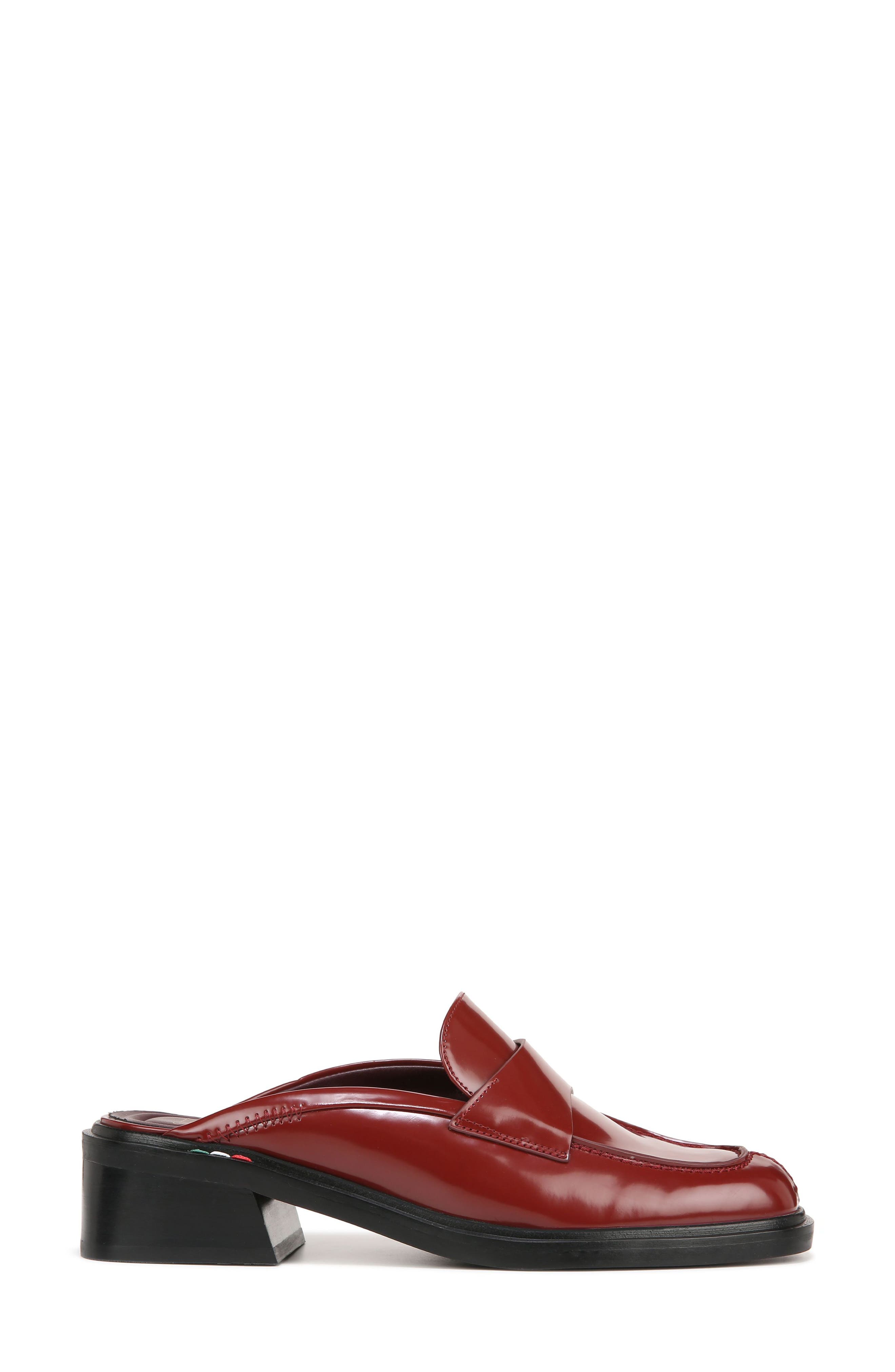 Georgie Square Toe Mule, Alternate, color, CLARET