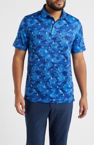 G/FORE Icon Camo Stretch Tech Jersey Golf Polo Shirt