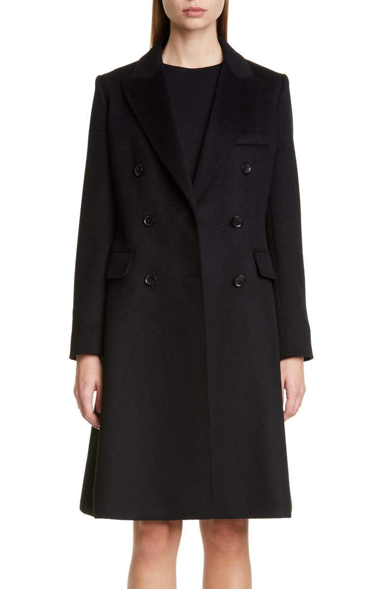 Max Mara Rigel Double Breasted Camel Hair Coat, Main, color, 