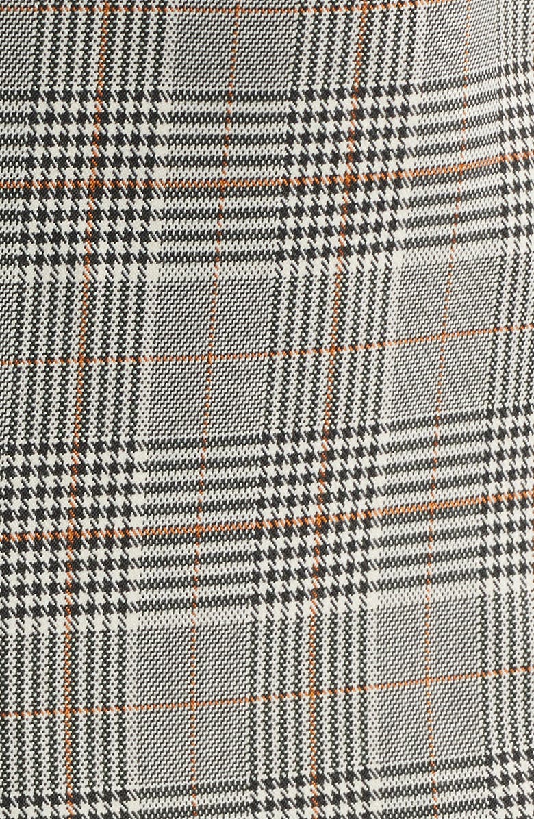 Anne Klein Windowpane Plaid Scrunch Sleeve Jacket, Alternate, color, Anne Black Multi
