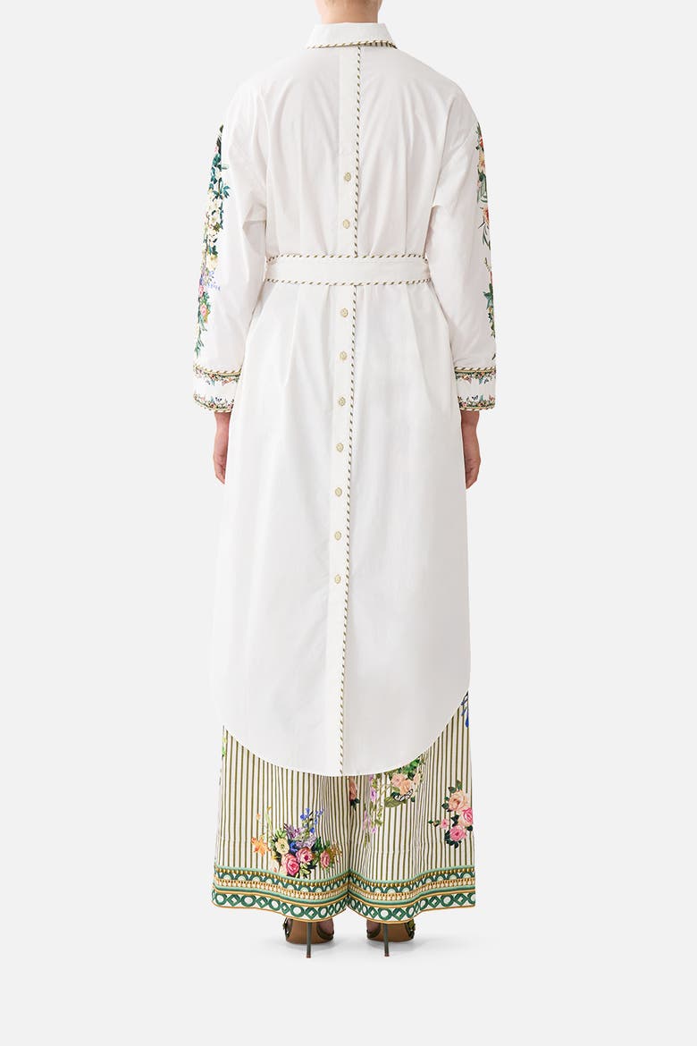 Shirt Dress With Back Button Detail, Alternate, color, Art For The Empress