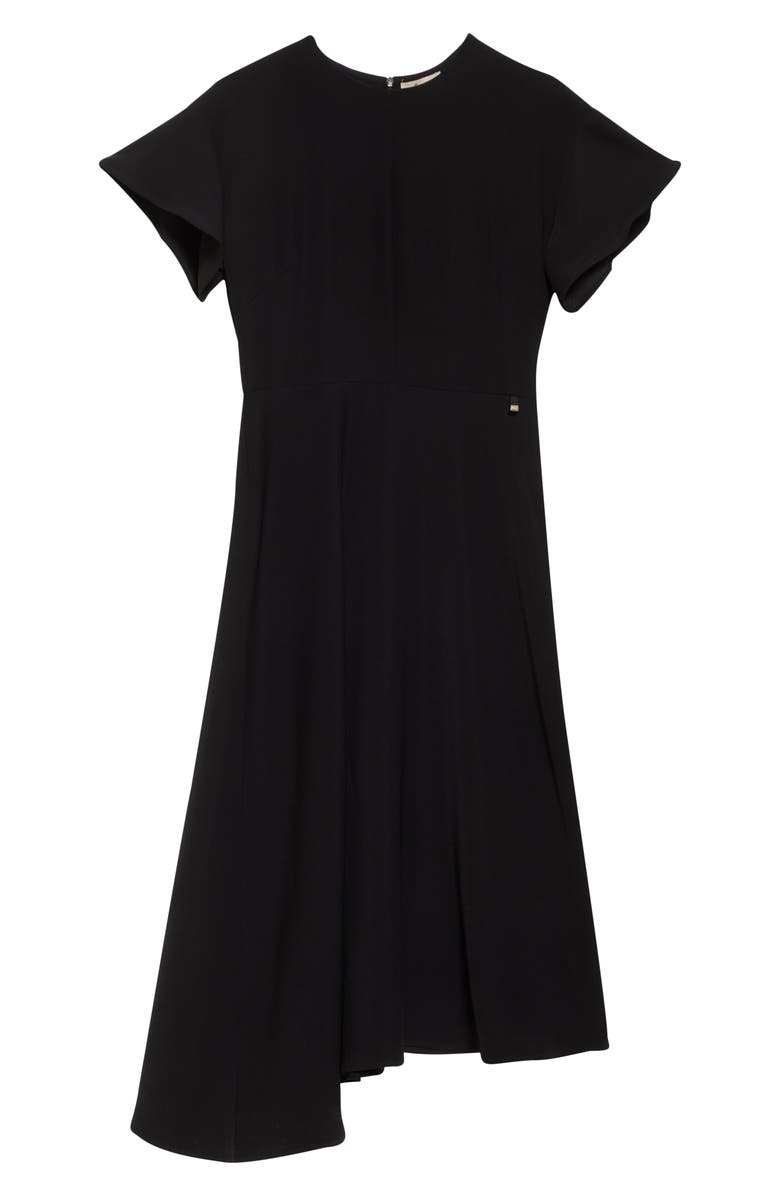 Herno Asymmetric Cady Dress, Alternate, color, Nero