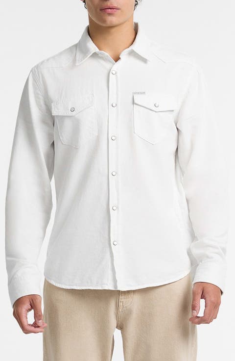 Slim Long Sleeve Denim Shirt