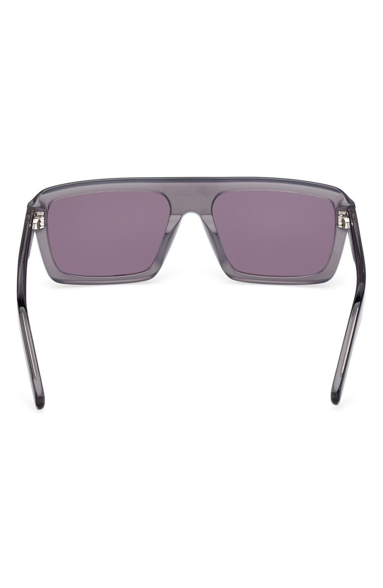 adidas 55MM Square Sunglasses, Alternate, color, Grey/ Other / Smoke