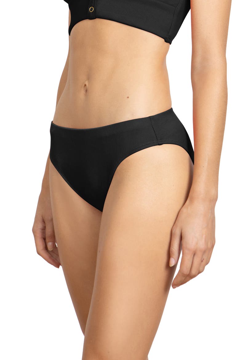 Amy 2 Bikini Bottoms, Alternate, color, LICORICE