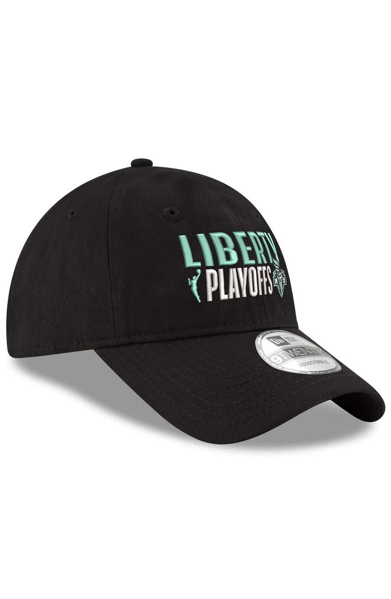 New Era Unisex New Era  Black New York Liberty 2025 WNBA Playoffs 9TWENTY Adjustable Hat, Alternate, color, Black