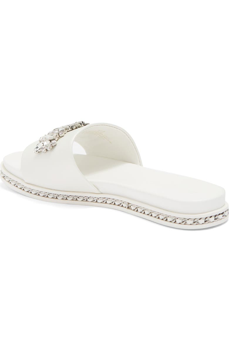 KARL LAGERFELD PARIS Bijou Crystal Slide Sandal, Alternate, color,